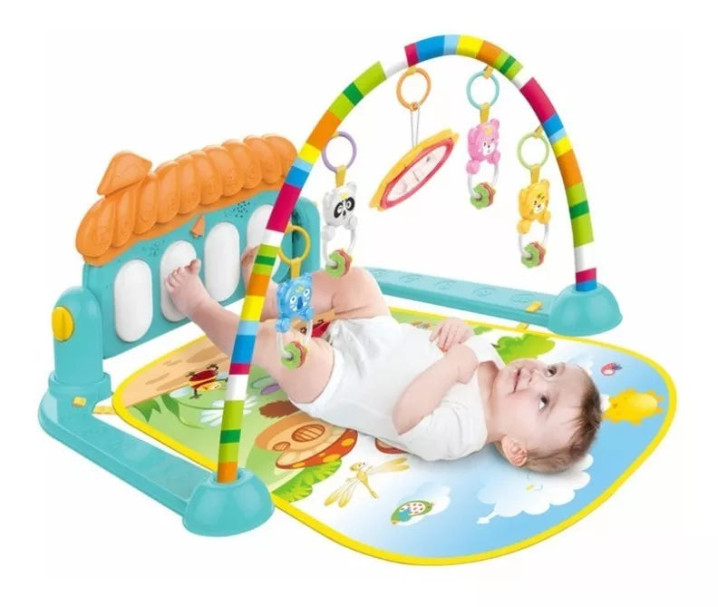 Gimnasio Para Bebe Juego Tapete Didactico Piano Musical